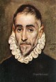 Retrato de un anciano noble 1584 Manierismo Renacimiento español El Greco